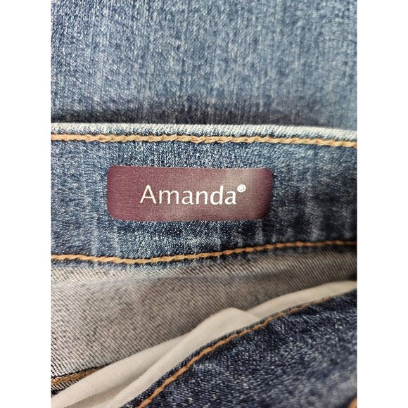 Gloria Vanderbilt Amanda Straight Leg Denim Jeans, Size 12 Blue - Picture 5 of 7